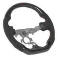 thumbnail image 2 of Flat Bottom Steering Wheel Steering Wheel Modification Carbon Fiber Steering Wheel Suede With Red Stitching Fit For  370z 2009-2020, 2 of 8