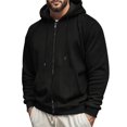 thumbnail image 4 of Bainana Zip Up Hoodies For Mens Long Sleeve Soft Zipper Hoody Solid Color Hooded Shirts Party Wear Fall Outfit Size M, 4 of 7