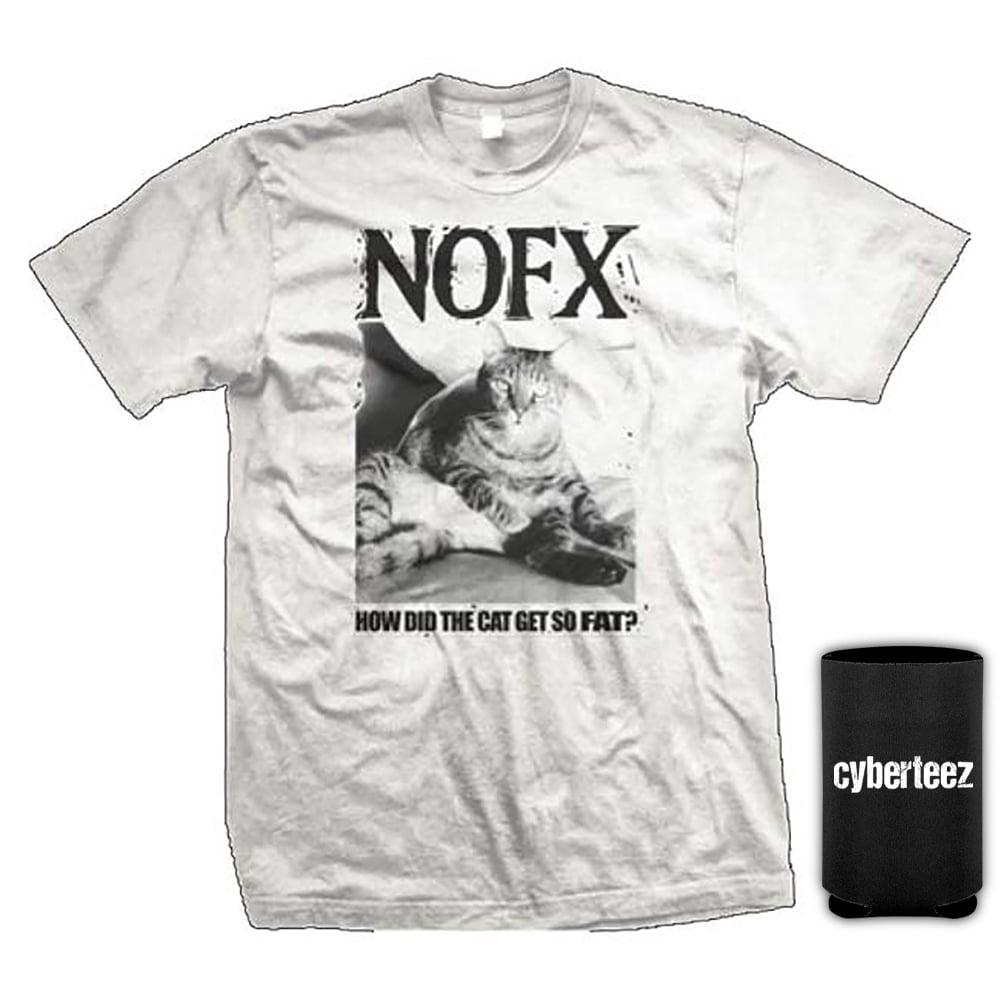 NOFX Fat Cat White TShirt + Coolie (S)