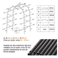 thumbnail image 5 of Arco De Boda Decoracion Plantas Fiesta Metal Con Base 2.4m negro, 5 of 5