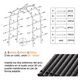 thumbnail image 5 of Arco De Boda Decoracion Plantas Fiesta Metal Con Base 2.4m negro, 5 of 5