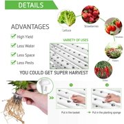 VIVOSUN Hydroponic Grow Kit, 3 Layers 90 Plant Sites 10 PVC Pipes , Water Pump, Pump Timer, Nest Basket and Sponge