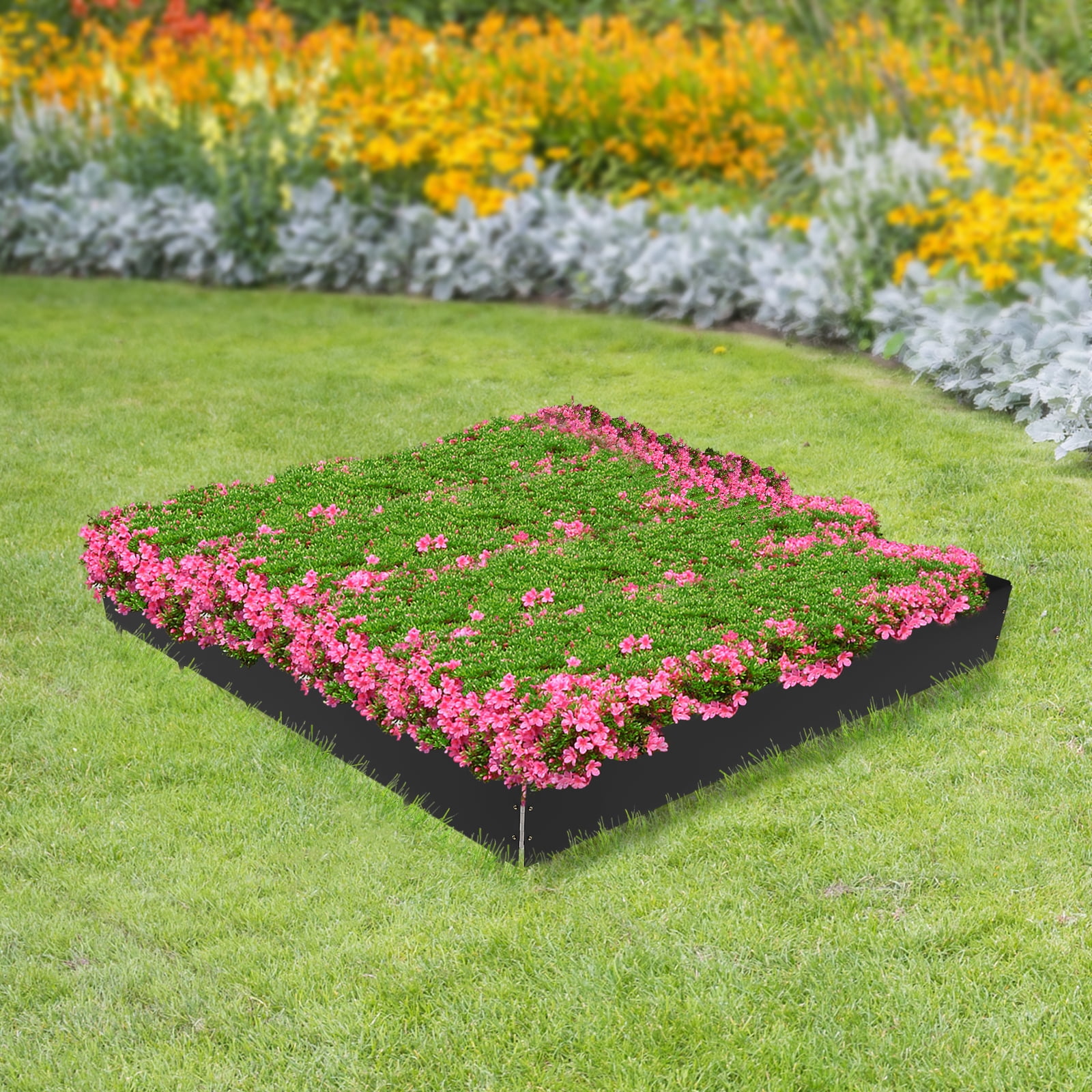 Steel Landscape Edging 4 Pack 40 inch Length, 8.46 inch Depth Steel Edging Border for Landscaping Lawn Garden Metal Edging
