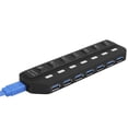 thumbnail image 2 of Bevel Usb 3.0 Hub Splitter Docking Station 7 En 1 Con Switch 5Gbps Para Windows Xp / Vista Methold EL008030-00, 2 of 6