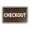 Walnut, variant on Classic Checkout Sign (Walnut) - Small