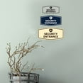 thumbnail image 5 of Signs ByLITA Fancy Security Entrance Sign (Black /Gold) - Small, 5 of 8
