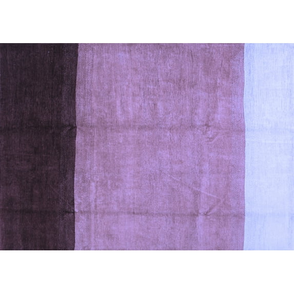 Ahgly Company Indoor Rectangle Abstract Blue Contemporary Area Rugs, 5' x 8'