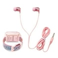 thumbnail image 3 of Playzoom Kids Girl Pink/Blue Gradient Glitter Touch Screen Smartwatch & Earbuds Set, 3 of 4