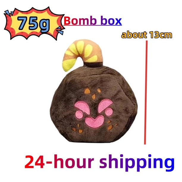 Blox Fruits Anime Game Plush Toy, Fruit Leopard Pattern Box, muñecos de peluche, juguetes para niños, regalo de cumpleaños