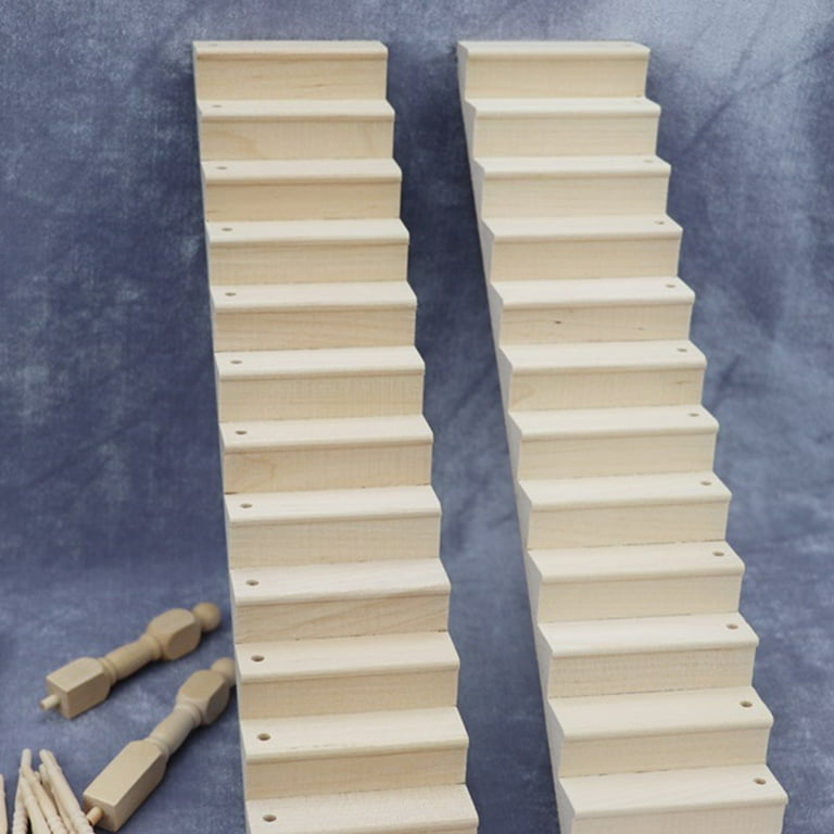 DUMMY CHILDREN「stair case」 Simulation Stairs 2 Sets Household Doll Staircase Models Toy