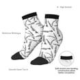 thumbnail image 6 of Fuzoiu Lavender Flowers Print Adult Socks, Crew Moisture-wicking Socks, Unisex Cushion Crew Socks,Casual Sports Ankle Socks, 6 of 7