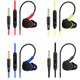 thumbnail image 4 of Injueey Auriculares impermeables en la oreja Auriculares HIFI Auriculares deportivos Auriculares bajos con micrófono Teléfono y Comunicación Negro, 4 of 6