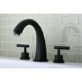thumbnail image 2 of Kingston Brass KS2365CML Manhattan Two-Handle Deck Mount Roman Tub Faucet, Oil Rubbed Bronze, 2 of 5