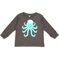 thumbnail image 3 of Inktastic Octopus Ocean Sea Creature Boys or Girls Long Sleeve Toddler T-Shirt, 3 of 5