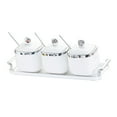 thumbnail image 2 of Lipstore Récipient de Stockage Alimentaire pour Condiments, Pot d'Assaisonnement pour Salon, 3 Pots argent, 2 of 8