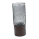 thumbnail image 3 of Jarrón de Vidrio con Base de Madera Macarena Minimalista Creativo Moderno Gris, 3 of 8