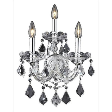 

2800W3C-RC 12 W x 16 H in. Maria Theresa Collection Wall Sconce - Royal Cut Chrome Finish