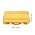 thumbnail image 3 of Mini Briefcase Metal Card Case Index Card Container Flash Card Organizer Business Holder Case, 3 of 9