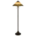 thumbnail image 3 of Dio 62 Inch Floor Lamp, Colorful Tiffany Style Stained Glass, Bronze Resin, 3 of 6