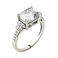 thumbnail image 2 of Charles & Colvard 14K White Gold Moissanite 9x7mm Radiant Moissanite Engagement Ring-Size 7 2.90cttw DEW, 2 of 8