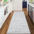 thumbnail image 1 of 2x6 Runner Rug for Entryway Modern Abstract Solid Rug Contemporary Minimalist Gray Carpets Machine Washable Non-Slip Low Pile Kitchen Runner Rug for Bedroom Hallway Bathroom Dorm Home, 1 of 16