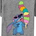 thumbnail image 2 of Boy's Lilo & Stitch Ice Cream Lover Stitch  Performance Graphic Tee Charcoal Heather Large, 2 of 4