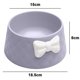 thumbnail image 2 of L sand color Cuenco para mascotas, pajarita, cuenco Adorable decorativo para perros y gatos, 2 of 4