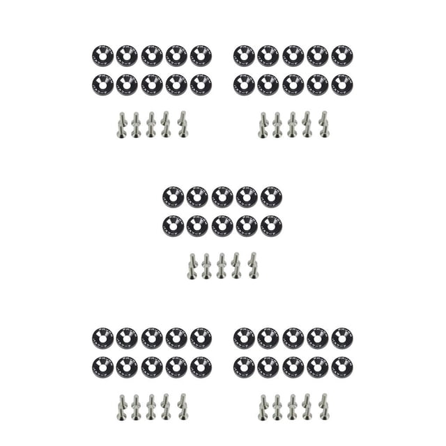 Scienceny Juego de arandelas de tornillos para coche de 10 piezas, juego de arandelas de aleación de aluminio, actualización de automóvil, Type2 NO2