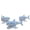 3pc, variant on 3D Printed Articulated Skeleton Shark Keychain Movable Joints Figurine