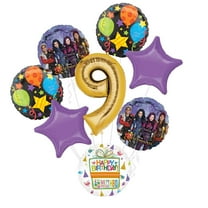 The Descendants Party Supplies 9th Birthday Balloon Bouquet Decorations
