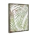 thumbnail image 3 of Wavy Green Botanical Leaves Botanical & Floral Graphic Art Luster Gray Framed Art Print Wall Art, 3 of 6