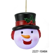 Holiday Time 10" Plastic LED White Snowman Jumbo Ornament