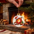 thumbnail image 4 of WWC Letter Christmas Ball Ornament, 18D Acrylic LED Hanging Personalized Letter Ornament, Warm Glowing Christmas Tree Decor for Holiday Party Gift, Q, 4 of 6