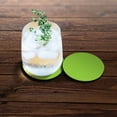 thumbnail image 3 of WIRESTER Round Neoprene Car Coaster for Drinks, Set of 2pcs, Solid Green, 3 of 6