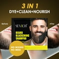 thumbnail image 4 of Beard Shampoo Coloring Black Hair Beard Instant Mustache Darkening Sideburns Beard Color Shampoo Enhance Beard Facial Hair Grooming Beard 10Pack, Black, 4 of 8