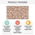 thumbnail image 5 of SUSSEXHOME 177.59 Square Feet Rolyef–Kaemplex Removable Wallpaper - Waterproof, Strippable, Light Resistance & Cleanable Wall Paper Roll-Wallpaper-Stone Wall, 5 of 5