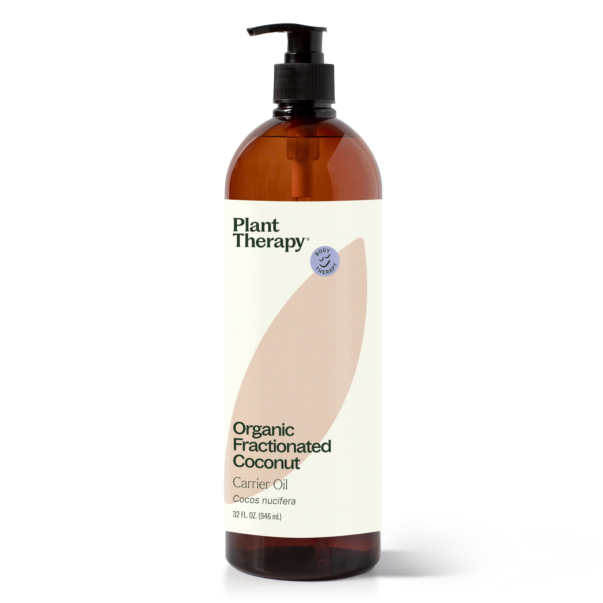 Plant Therapy Organic Fractionated Coconut Oil for Skin, Hair, Body, Natural Moisturizer, Pure & USDA Certified Organic, 16 oz