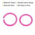 thumbnail image 4 of Uxcell 1.6" OD 1.3" ID Loose Leaf Rings Binder Ring Plastic O Rings for Book Scrapbook, Pink 100 Pack, 4 of 6