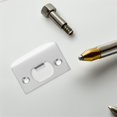 thumbnail image 1 of BESTYASH 2Pcs Reinforced Strike Plate Silver Stainless Steel for Exterior Doors Security, 1 of 8