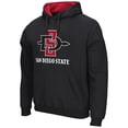 thumbnail image 2 of Men's Colosseum Black San Diego State Aztecs Arch & Logo 3.0 Pullover Hoodie, 2 of 3