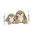 thumbnail image 2 of Guvpev Grumpy Bunny Plush – Cute 11.7" Angry Rabbit Plushies Dolls, Soft & Huggable Floppy Eared Bunny Stuffed Animal, Perfect Valentine's Day, Birthday, Mother's Day, Graduation Gift, 2 of 8