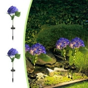 Sale Today Clearance! Solar Outdoor Patio Lights, Decorative Hydrangea Ground Lamp, Automatic Lighting Solar Light for Lawn, Garden, and Pathway Ambiance