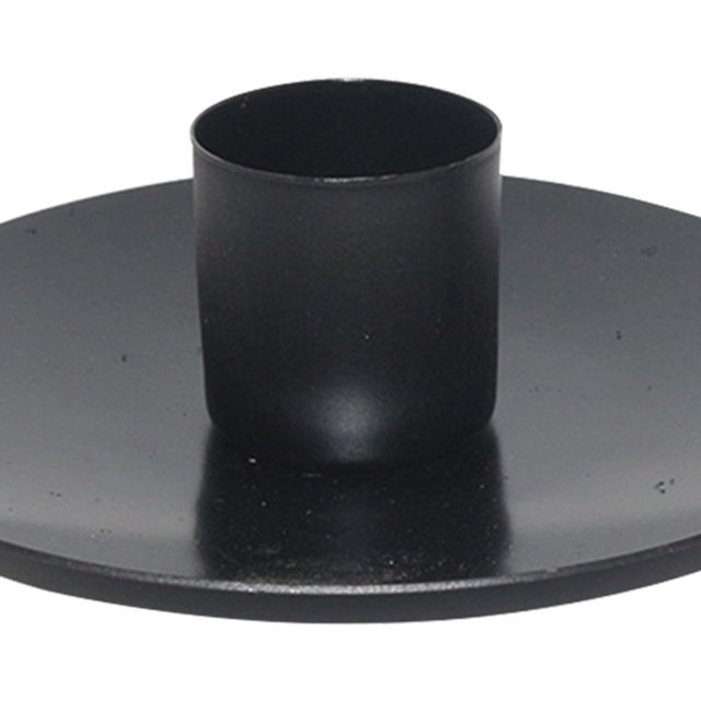 Portavelas de metal retro Exquisitos portavelas de hierro para boda (G) Negro L Likrtyny Libre de BPA