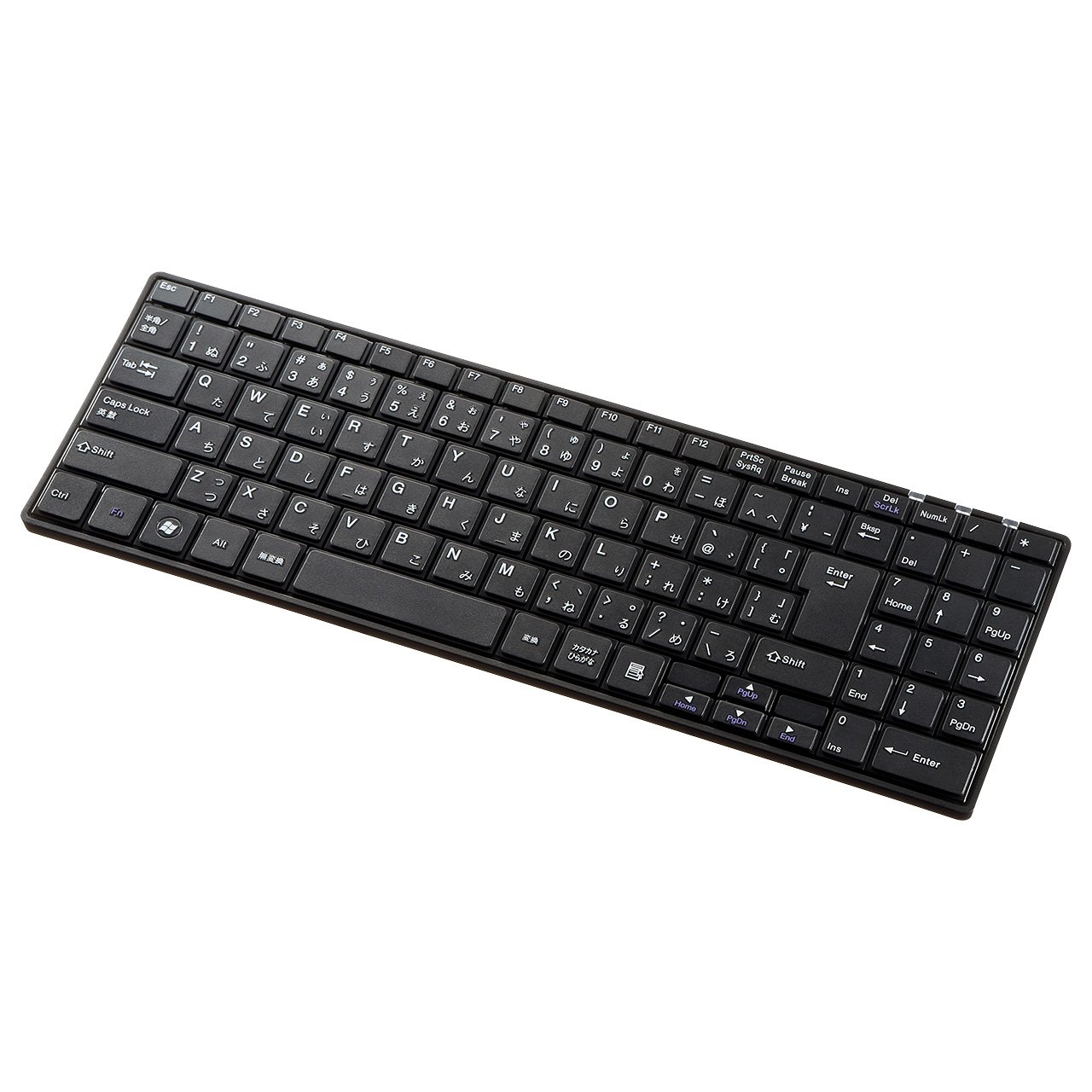 SANWA SUPPLY Wireless Slim Keyboard Black SKBWL22BK