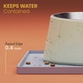 thumbnail image 4 of KISS KING Silicone Pet Feeding Mat, 100% Waterproof, Raised Edge Spill Protection, 22"x14", Grey, 4 of 10