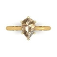 thumbnail image 2 of 3.84ct emerald cut natural swiss blue topaz 14k yellow gold engraving statement Bridal Wedding halo Designer Ring size 6.5, 2 of 7