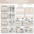 thumbnail image 2 of LEPECQ 9Pcs Packing Cubes,Nylon Luggage Packing Organizers for Travel Accessories Space Saving Travel Bags for Carry On, Lightweight Laundry and Shoe Bag, 2 of 9