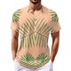 thumbnail image 1 of Summer Men's Popular T-shirt Printed V-neck Short Sleeved T-shirt3XL, 1 of 5