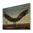 thumbnail image 2 of Designart 'Open Wings Roc Bird in Wild' Farmhouse Print on Natural Pine Wood, 2 of 5