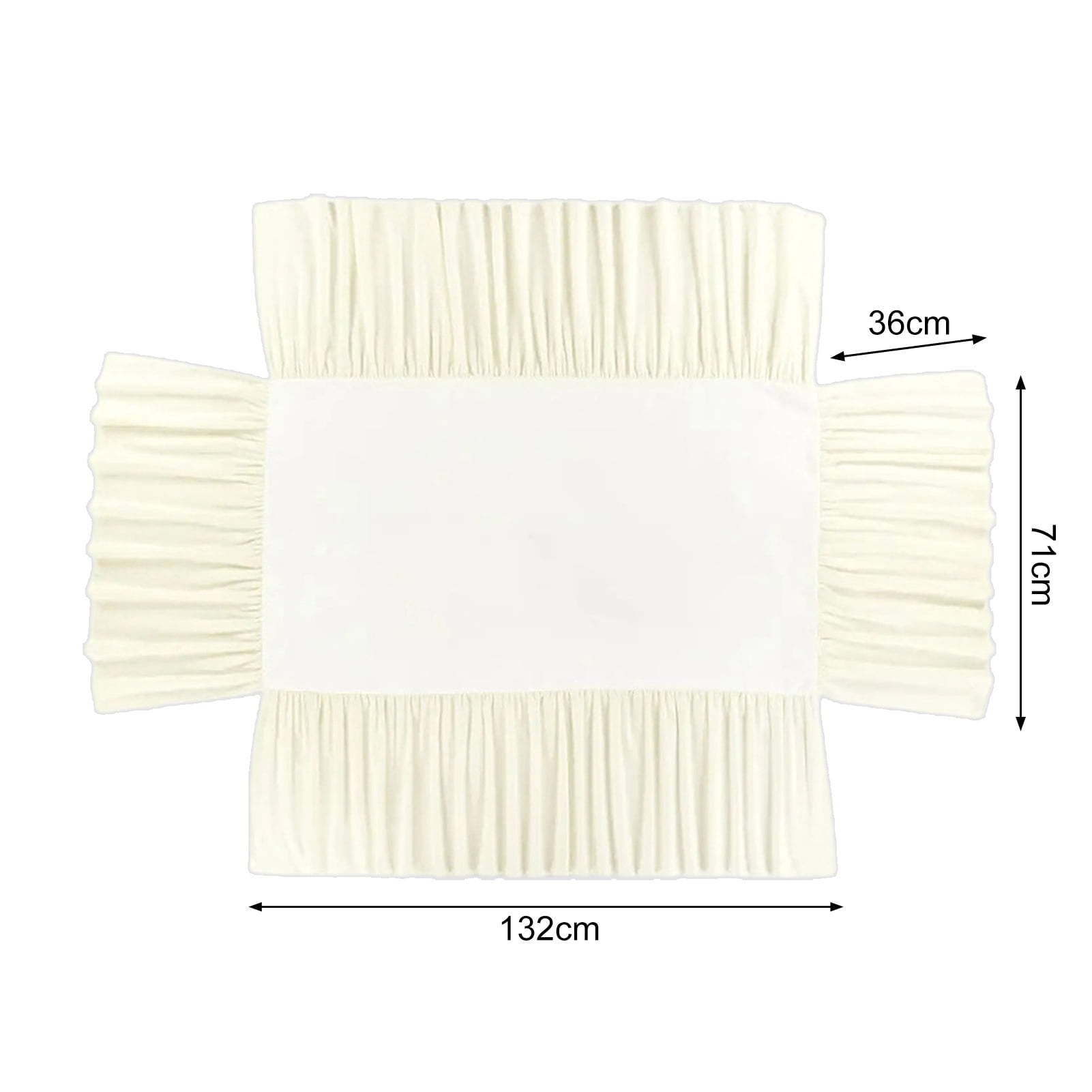 Opvise Bed Dust Cover Easy Installation Baby Crib Bed Skirt Soft Elastic Toddler Crib Bedding Skirt for Bedroom